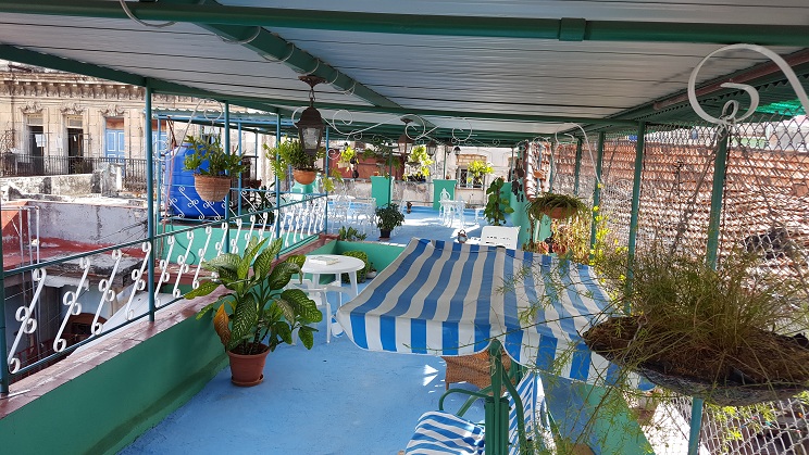 'Roof terrace' Casas particulares are an alternative to hotels in Cuba.